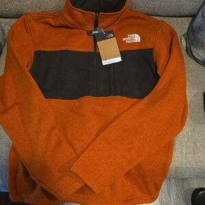 North Face Men's Gordon Lyons 1/4 Zip Pullover Copper Small NWT Retail $100